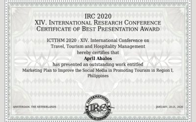 ICTTHM 2020: XIV. International Conference on Travel, Tourism and Hospitality Management